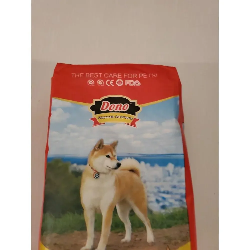 Dono Disposable Pet Diapers for Dogs | 12 pack Medium NEW